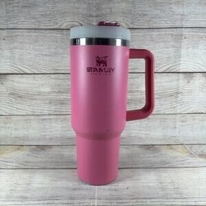Stanley Adventure Quencher Travel Tumbler 40 OZ Azalea No Straw Fair Condition